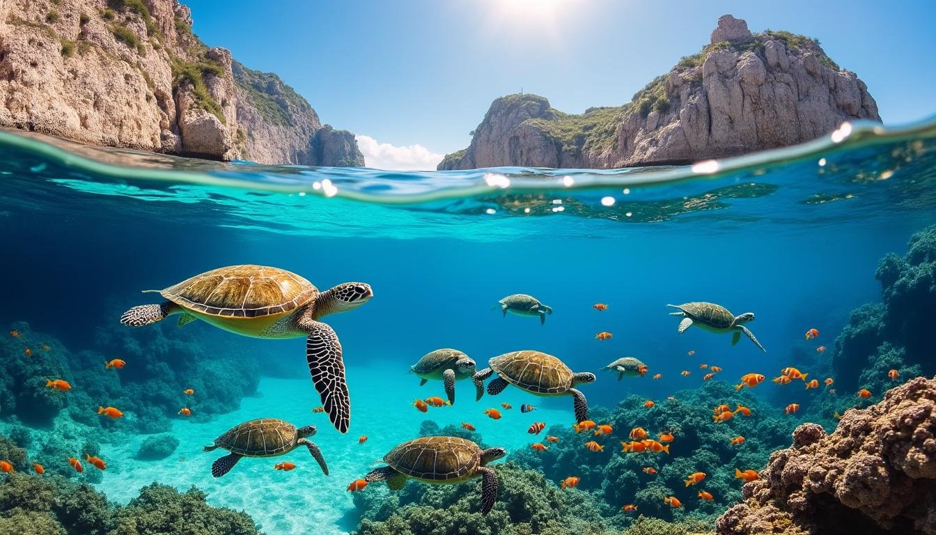découvrez la richesse de la faune marine en crète lors d'une excursion en bateau. observez dauphins, tortues et poissons colorés dans leur habitat naturel pour une expérience inoubliable.
