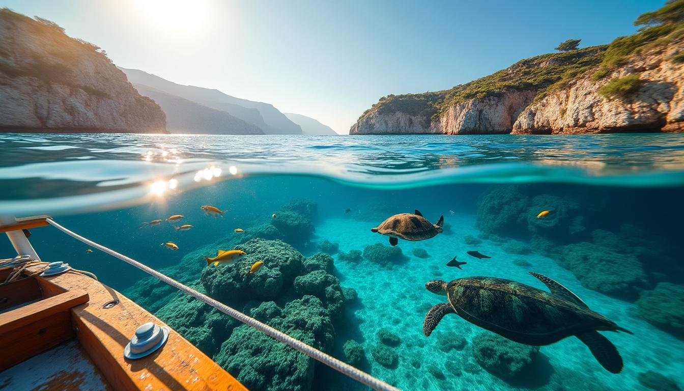 découvrez la diversité fascinante de la faune marine en crète lors d'une excursion en bateau. observez dauphins, tortues et autres espèces dans leur habitat naturel pour une expérience inoubliable.